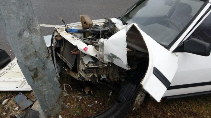 Patlayan lastik kazaya sebep oldu: 2 yaralı