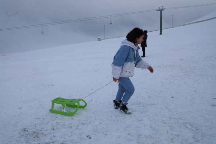 Akdağ'dan kartpostallık kar manzaraları