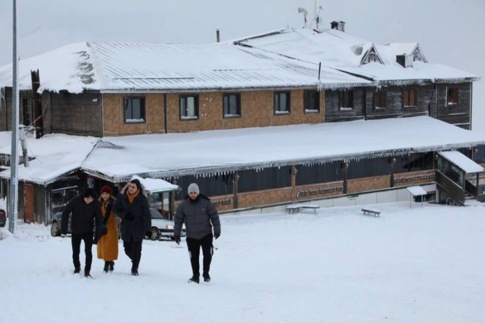 Akdağ'dan kartpostallık kar manzaraları