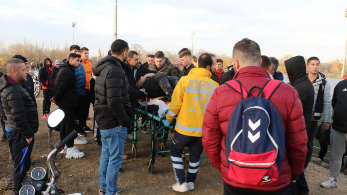 Edirne’de amatör ligde ortalık savaş alanına döndü