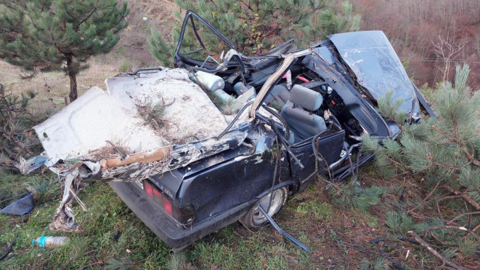 Samsun'da Feci Kaza! Araç Hurdaya Döndü 