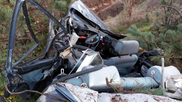 Samsun'da Feci Kaza! Araç Hurdaya Döndü 
