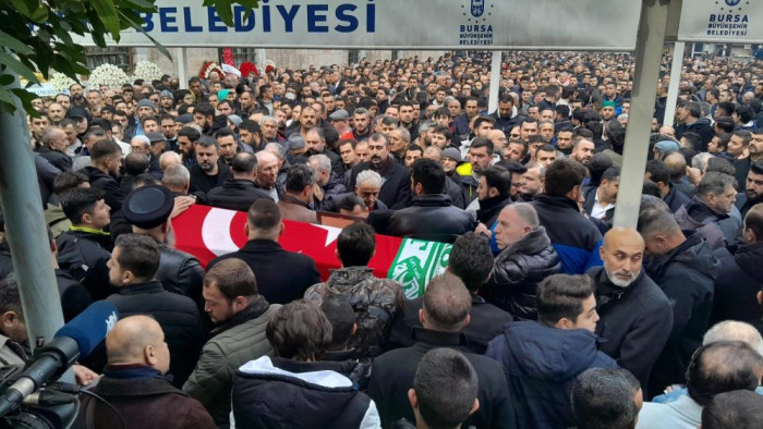 Sinan Ateş, Bursa'da son yolculuğuna uğurlandı