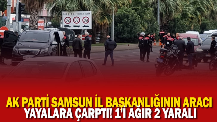 AK Parti Samsun İl Başkanının Aracı Kaza Yaptı:2 Yaralı   