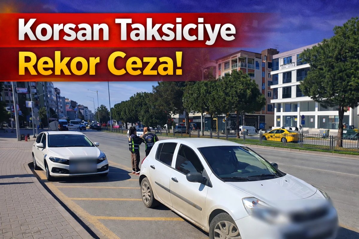 Atakum&rsquo;da Korsan Taksiye 100 Bin TL Ceza! 