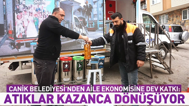 Canik Belediyesi'nden Aile Ekonomisine Dev Katkı: Atıklar Kazanca D&ouml;n&uuml;ş&uuml;yor