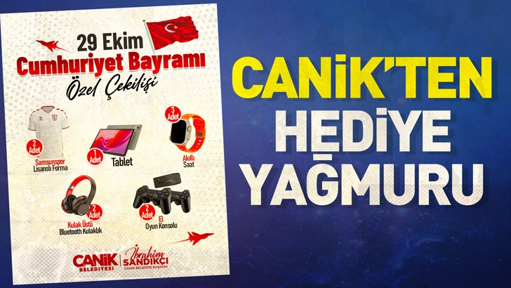 Canik Belediyesi’nden Hediye Yağmuru