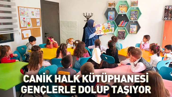 Canik Halk Kütüphanesi Gençlerle Dolup Taşıyor
