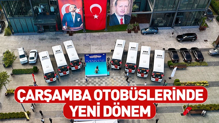 Çarşamba otobüslerinde yeni dönem