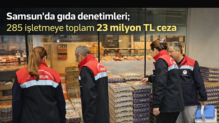 Denetim Yağmuru Sonu&ccedil; Verdi: Samsun&rsquo;da 285 İşletmeye Ceza  