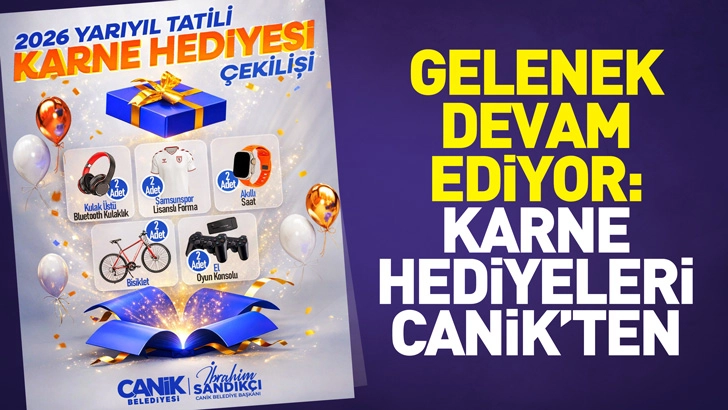 Gelenek Devam Ediyor: Karne Hediyeleri Canik Belediyesi'nden