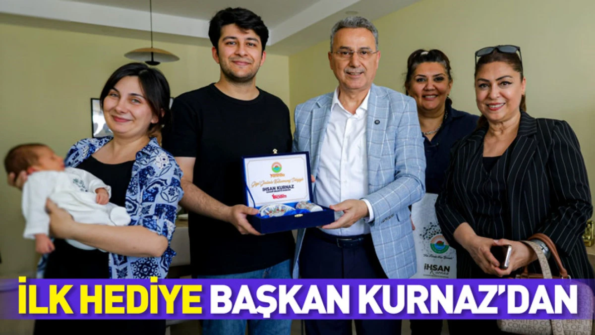 İlkadım&rsquo;da Doğan 555&rsquo;inci Bebeğin İlk Hediyesi Başkan İhsan Kurnaz&rsquo;dan