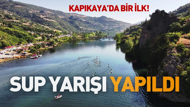 KAPIKAYA’DA BİR İLK! 'SUP YARIŞI' YAPILDI