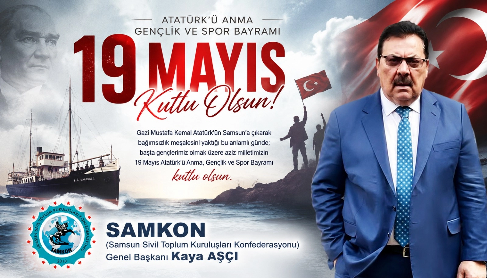 Kaya Aş&ccedil;ı 19 Mayıs Kutlama İlanı