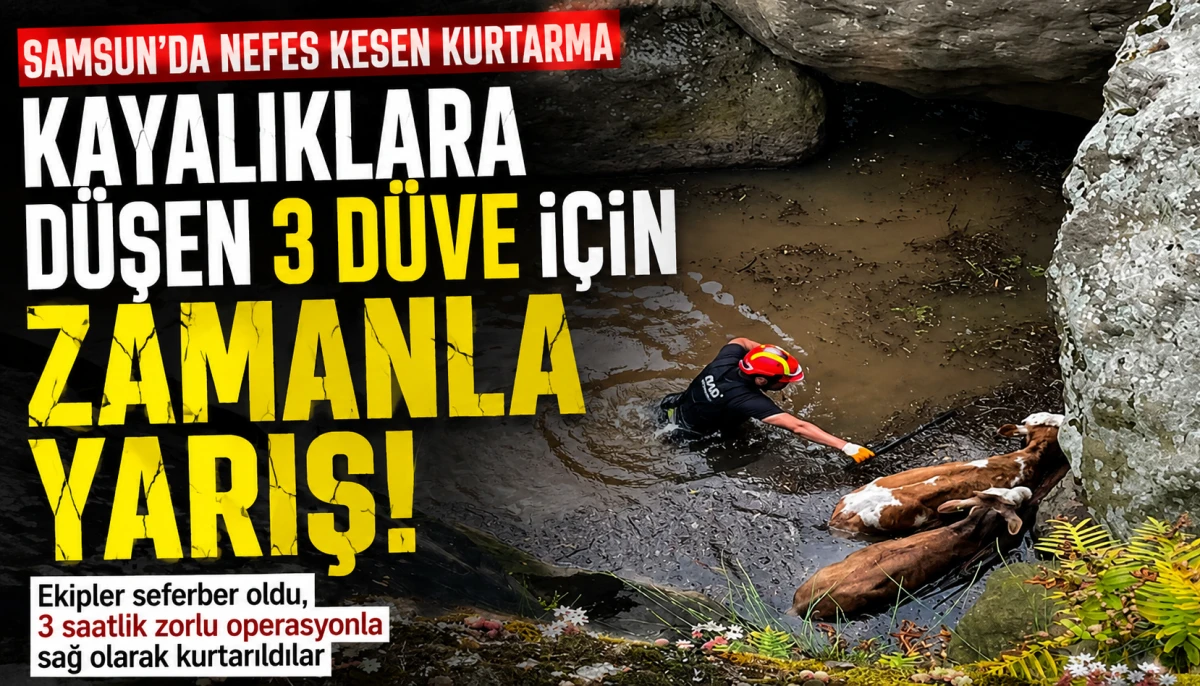 Kayalıklara D&uuml;şen 3 D&uuml;ve İ&ccedil;in Zamanla Yarış!