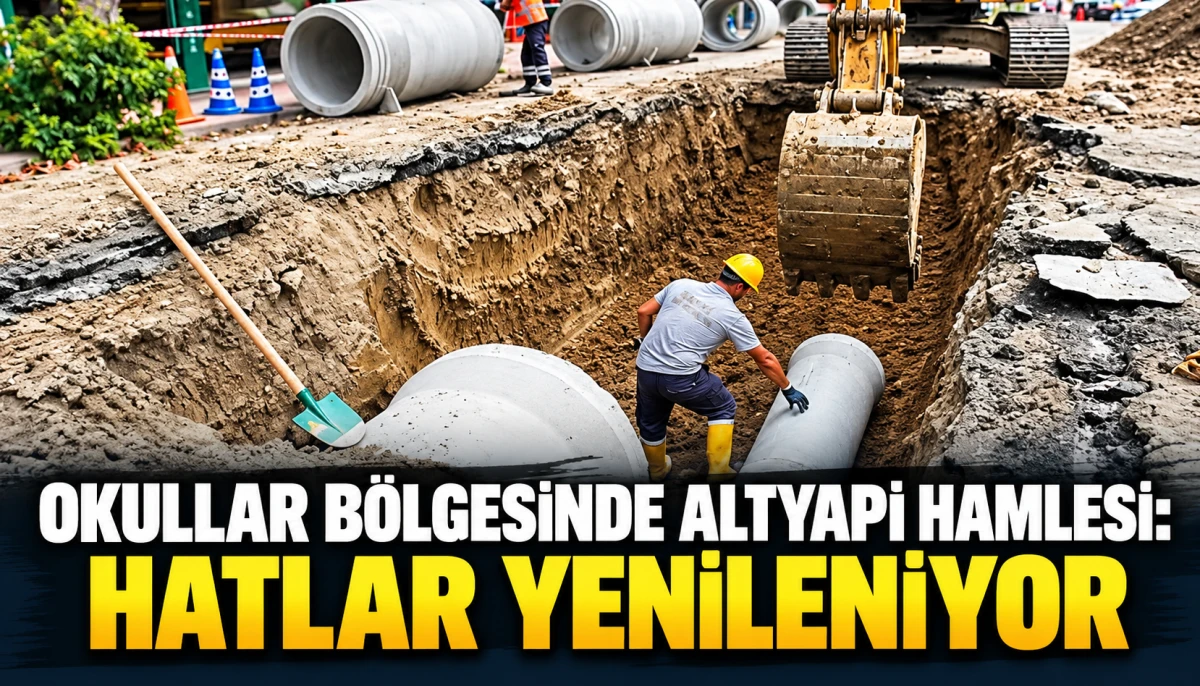 OKULLAR B&Ouml;LGESİNDE ALTYAPI HAMLESİ: HATLAR YENİLENİYOR