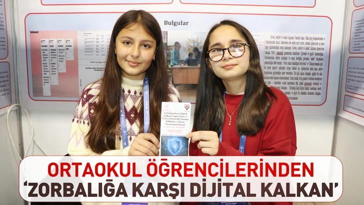 Ortaokul &ouml;ğrencilerinden &lsquo;zorbalığa karşı dijital kalkan&rsquo;