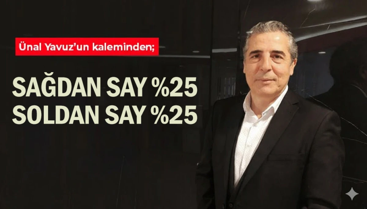 SAĞDAN SAY %25 SOLDAN SAY %25
