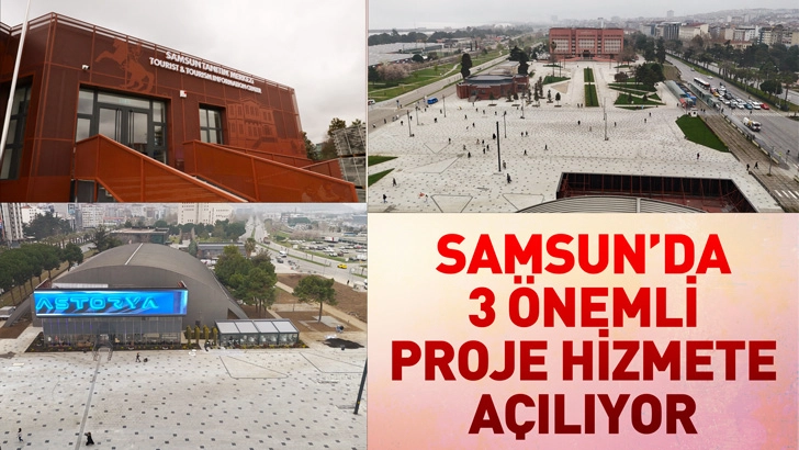 Samsun B&uuml;y&uuml;kşehir 3 &ouml;nemli projeyi hizmete a&ccedil;ıyor