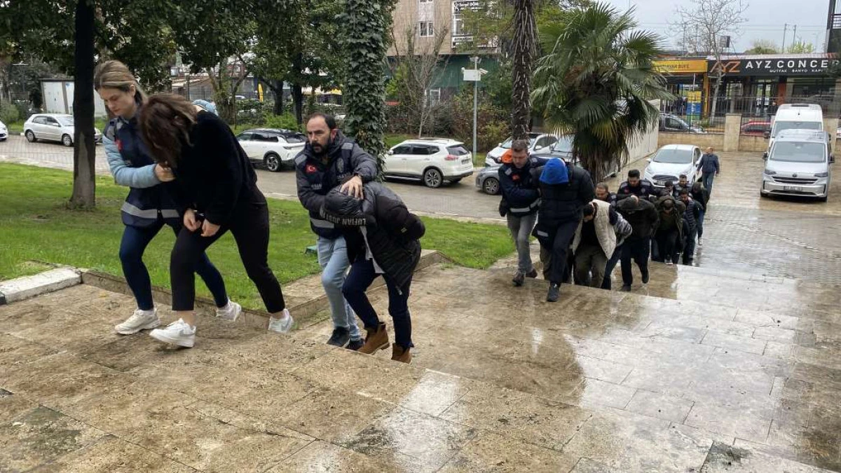 Samsun merkezli 13 ilde change operasyonunda 13 ş&uuml;pheli adliyede