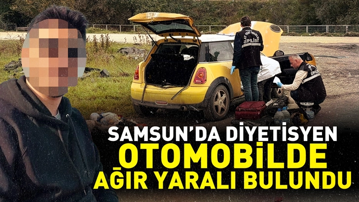 Samsun'da 3 g&uuml;n &ouml;nce evlenen diyetisyen, otomobilde ağır yaralı bulundu