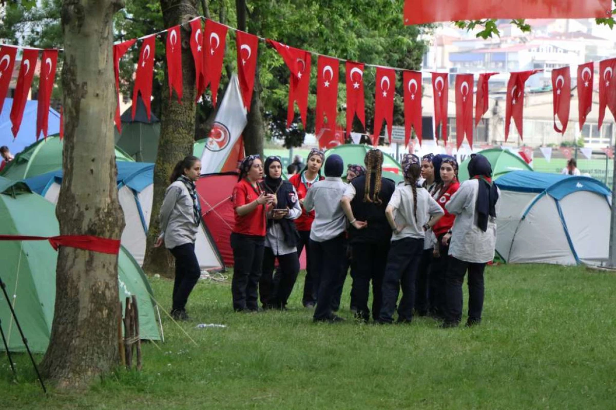 Samsun&rsquo;da 500 izci kampa girdi