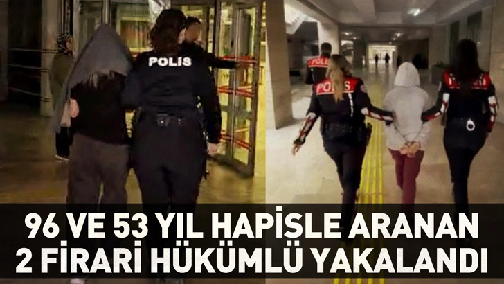 Samsun'da 96 ve 53 yıl hapisle aranan 2 firari h&uuml;k&uuml;ml&uuml; yakalandı