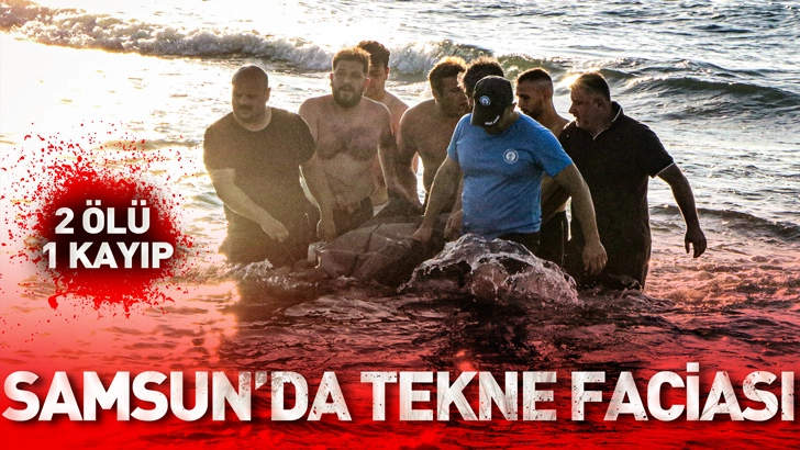 Samsun'da alabora olan teknedeki 3 kişi kurtarıldı, 2 &ouml;l&uuml;, 1 kayıp