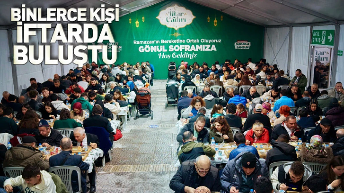 Samsun'da binlerce kişiyi iftar sofralarında buluşturuyor