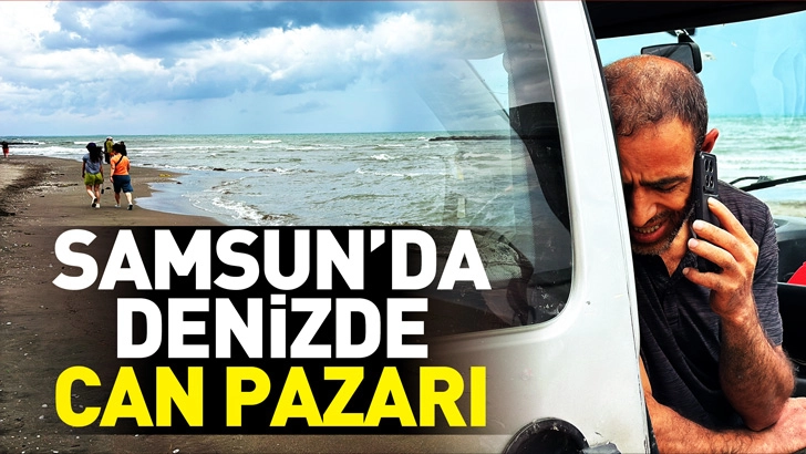 Samsun'da denize giren 2 kişi, boğulma tehlikesi ge&ccedil;irdi