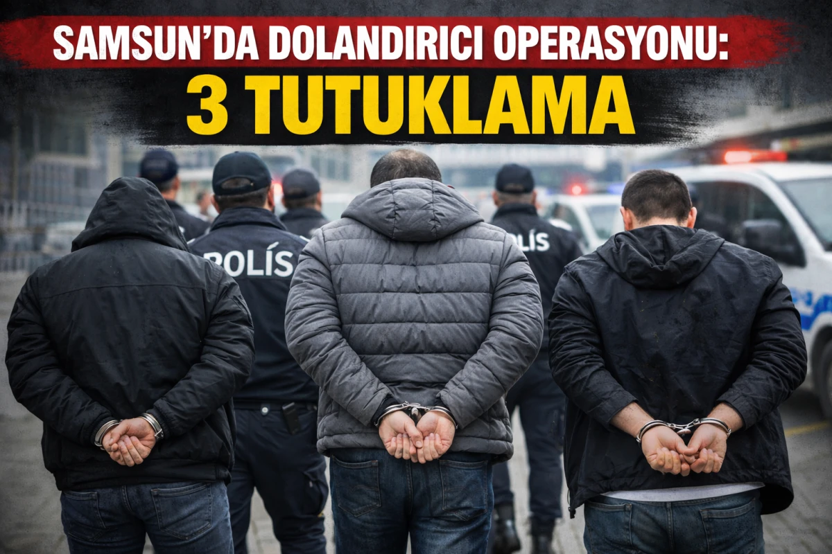 Samsun&rsquo;da Dolandırıcı Operasyonu: 3 Tutuklama
