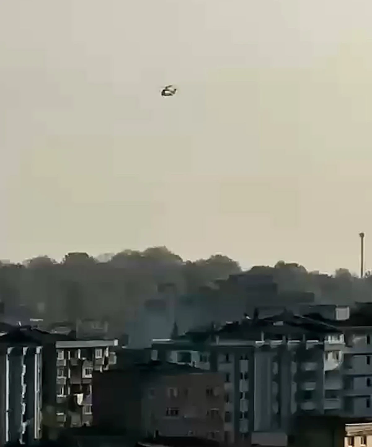 Samsun’da helikopterle Ata’ya saygı duruşu