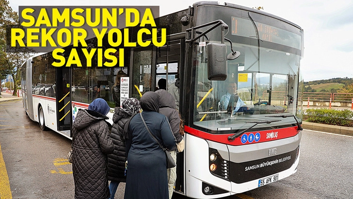 Samsun'da rekor yolcu sayısı