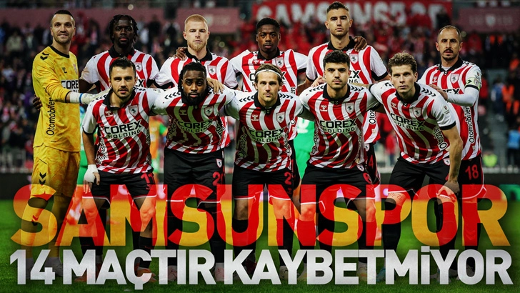 Samsunspor 14 Maçtır Kaybetmiyor