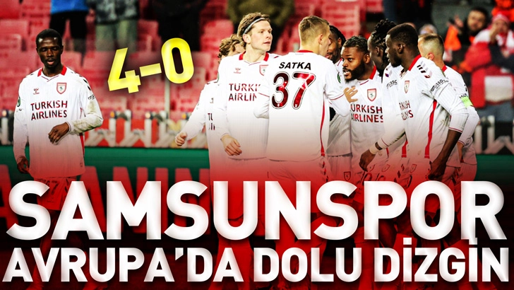 Samsunspor Avrupa'da dolu dizgin