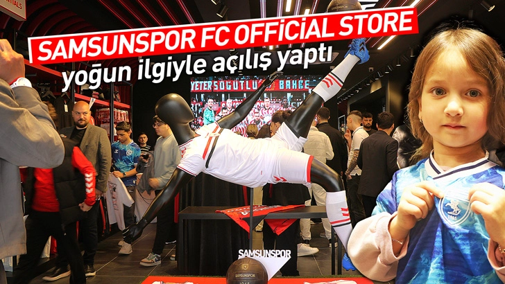 Samsunspor FC Official Store, yoğun ilgiyle a&ccedil;ılış yaptı
