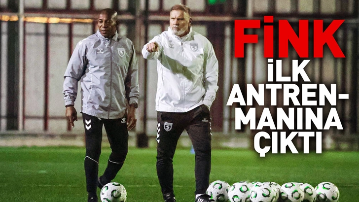 Samsunspor, Thorsten Fink ile ilk antrenmanına &ccedil;ıktı