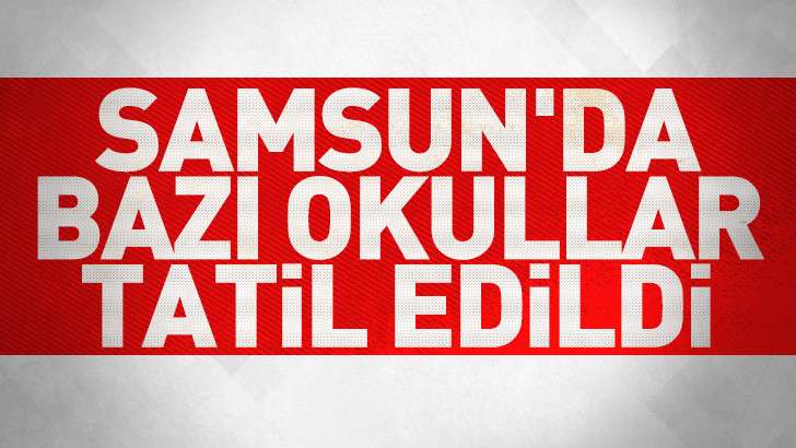 Samsun’un 6 ilçesinde eğitime kar engeli