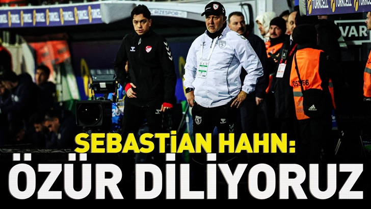 Sebastian Hahn: Taraftarımızdan &ouml;z&uuml;r diliyoruz