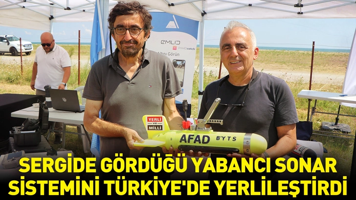 Sergide g&ouml;rd&uuml;ğ&uuml; yabancı sonar sistemini T&uuml;rkiye'de yerlileştirdi
