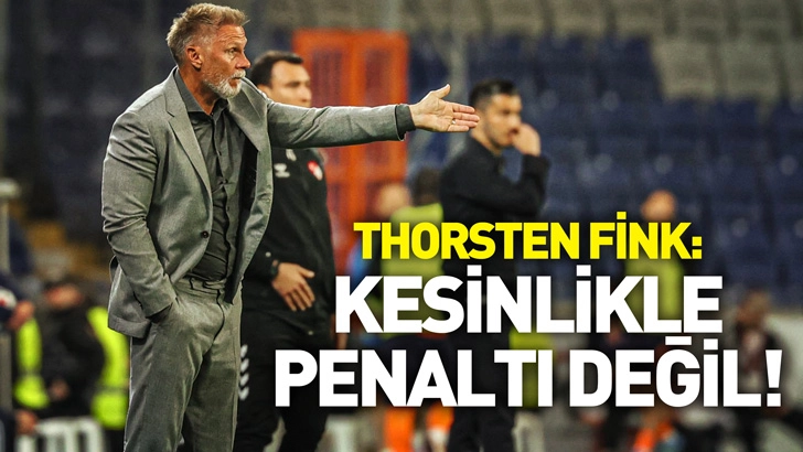 Thorsten Fink: Kesinlikle penaltı değil!